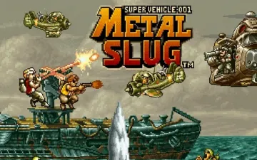 合金弹头初代角色、载具与Metal Slug标题宣传图