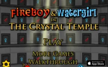Fireboy and Watergirl 4水晶神庙标题画面