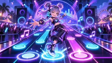 音乐节奏游戏主题封面