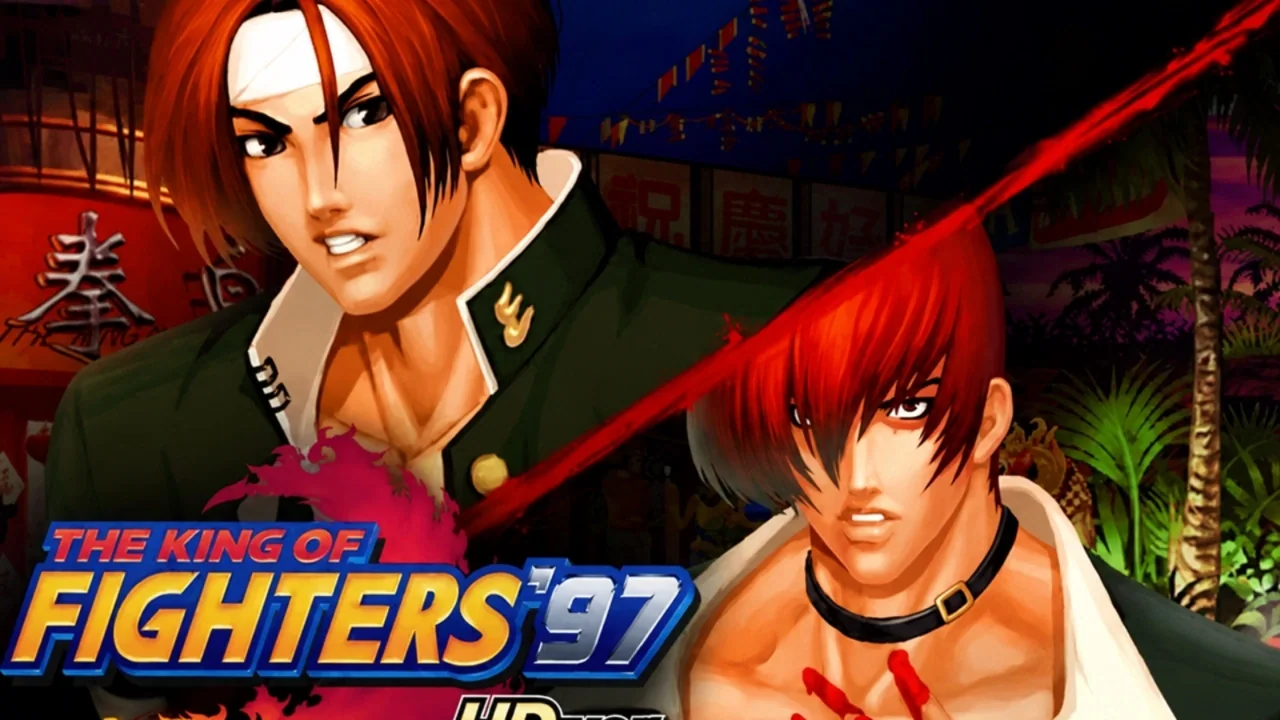 拳皇97角色与The King of Fighters 97标题宣传图